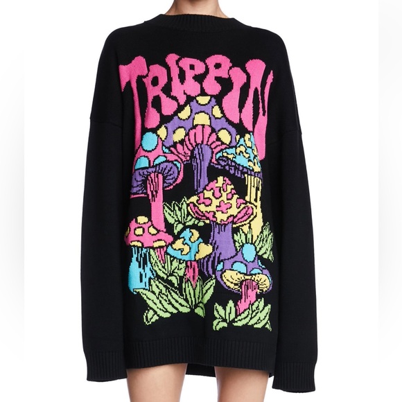 Technicolor trip oversized sweater - Picture 1 of 3